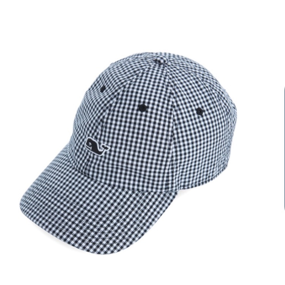 Vineyard Vines women’s gingham baseball cap